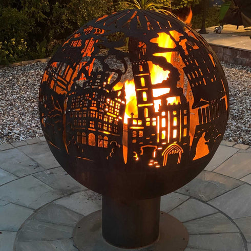 Bespoke Spherical Fire Pit EDINBURGH